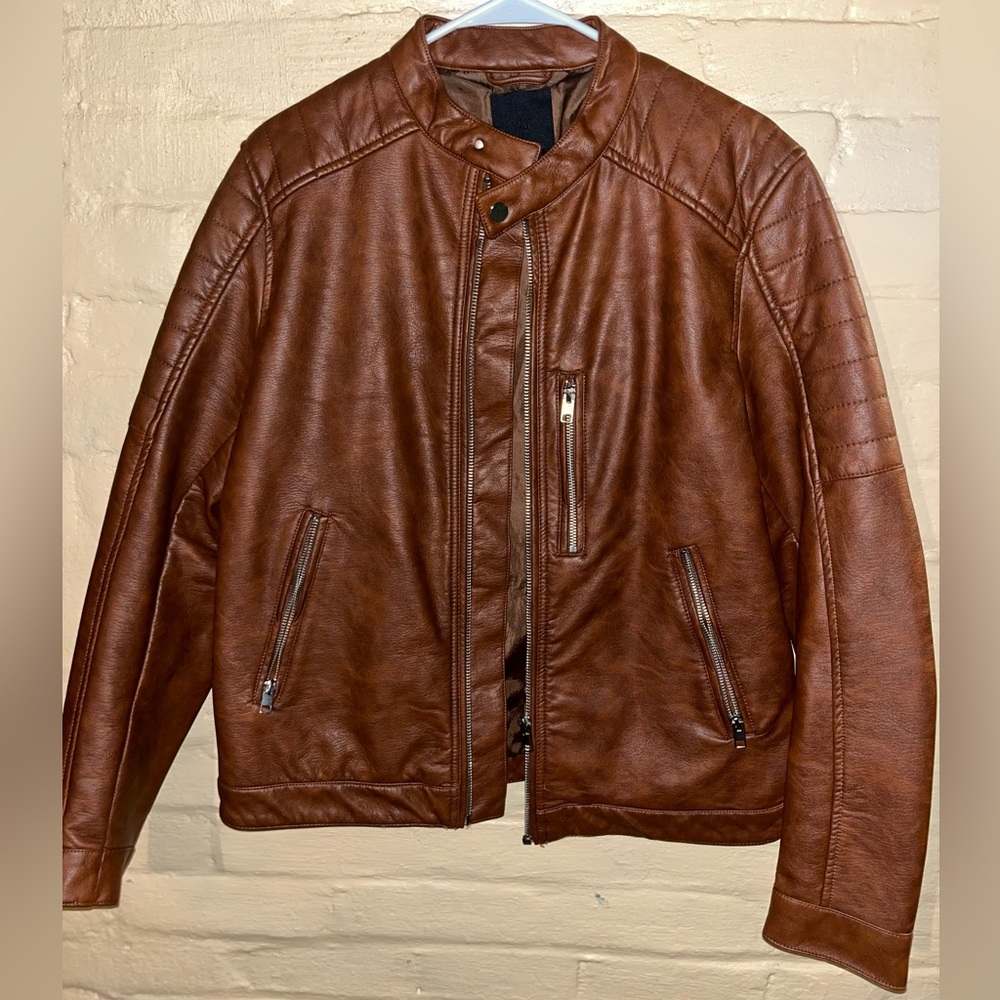 Brown Pleather Jacket